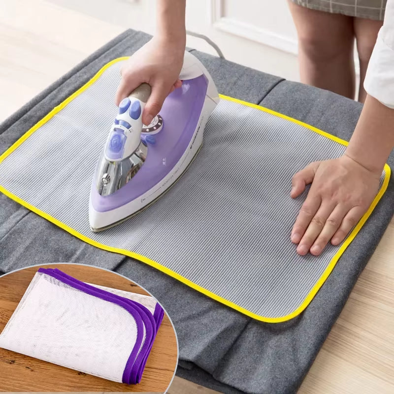 Random Colors Cloth Protective Press Mesh Insulation Ironing Board Mat Cover against Pressing Pad Mini Iron Ironing Mat Tools