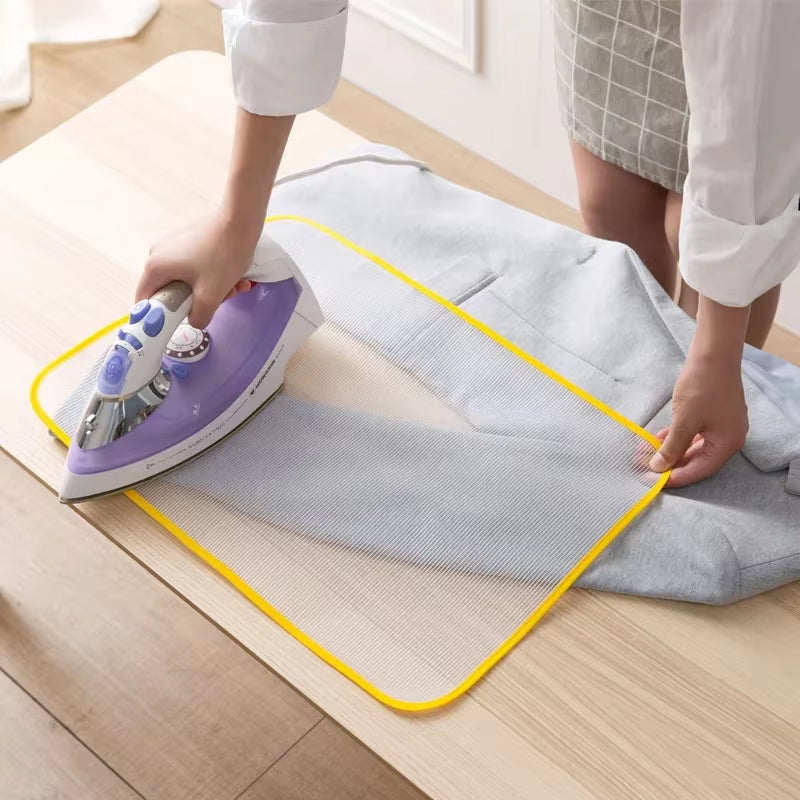 Random Colors Cloth Protective Press Mesh Insulation Ironing Board Mat Cover against Pressing Pad Mini Iron Ironing Mat Tools